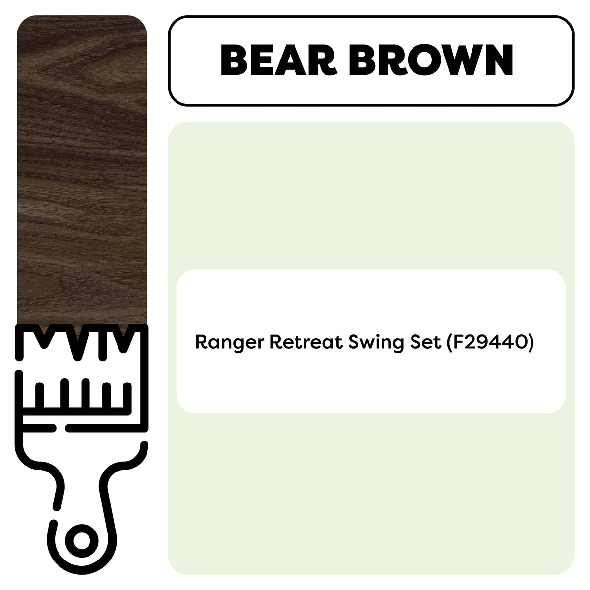 Outdoor Playset Wood Stain and Sealant, 1 Gallon - Brown