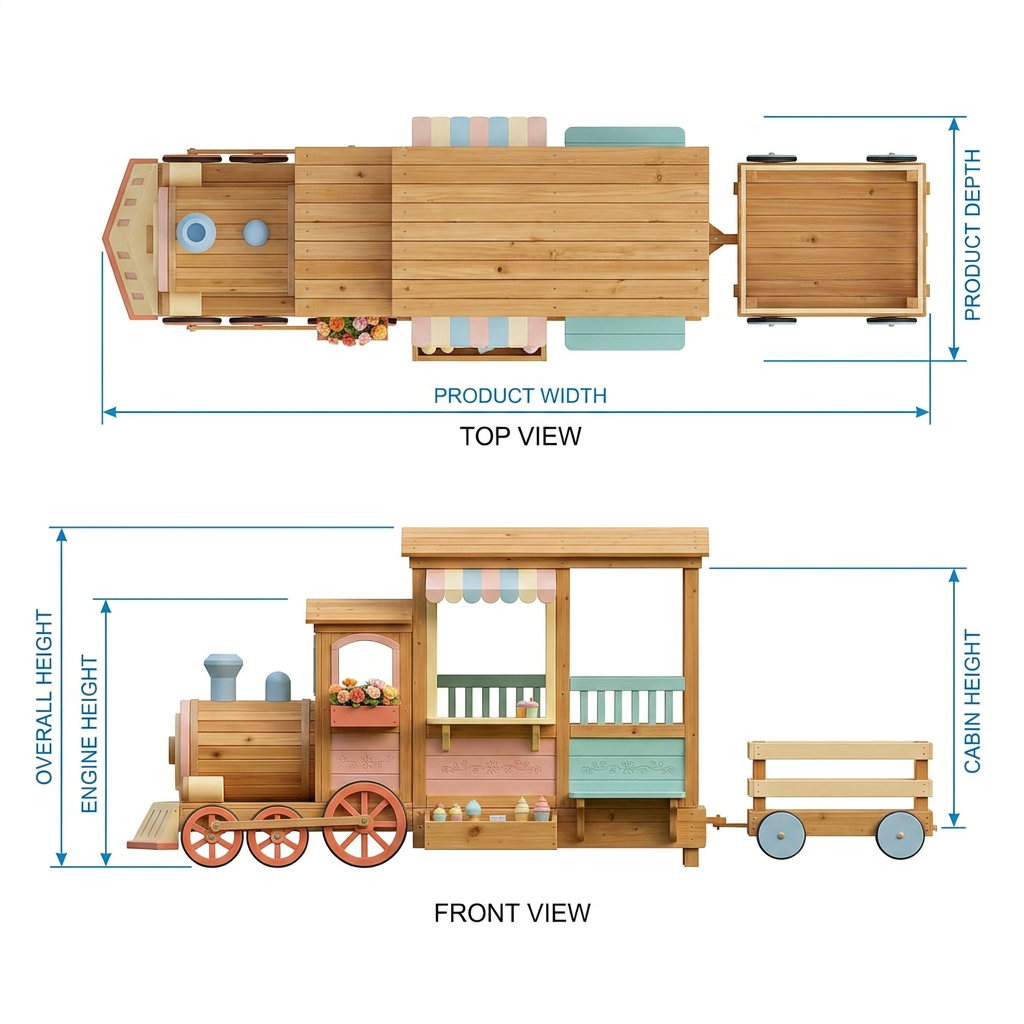 Pastel Railway Treat Train Garden Playset