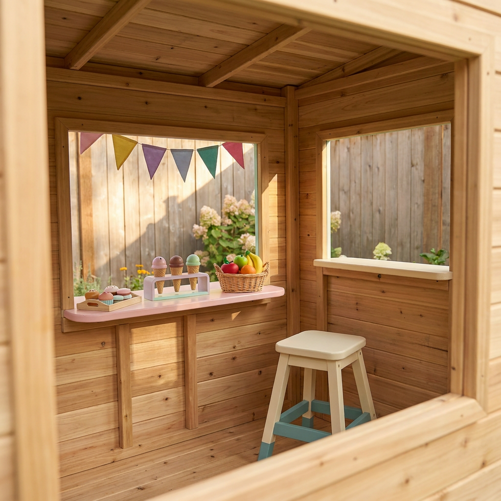 Food Truck Garden Playhouse for Pretend Play