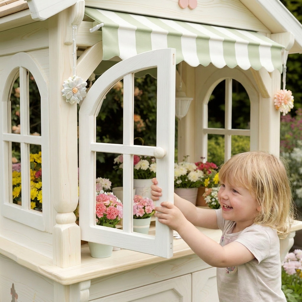 Flower Shop Outdoor Playhouse for Kids