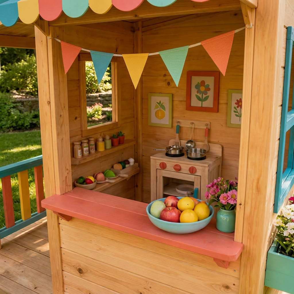 Kids Market Stand Outdoor Playhouse