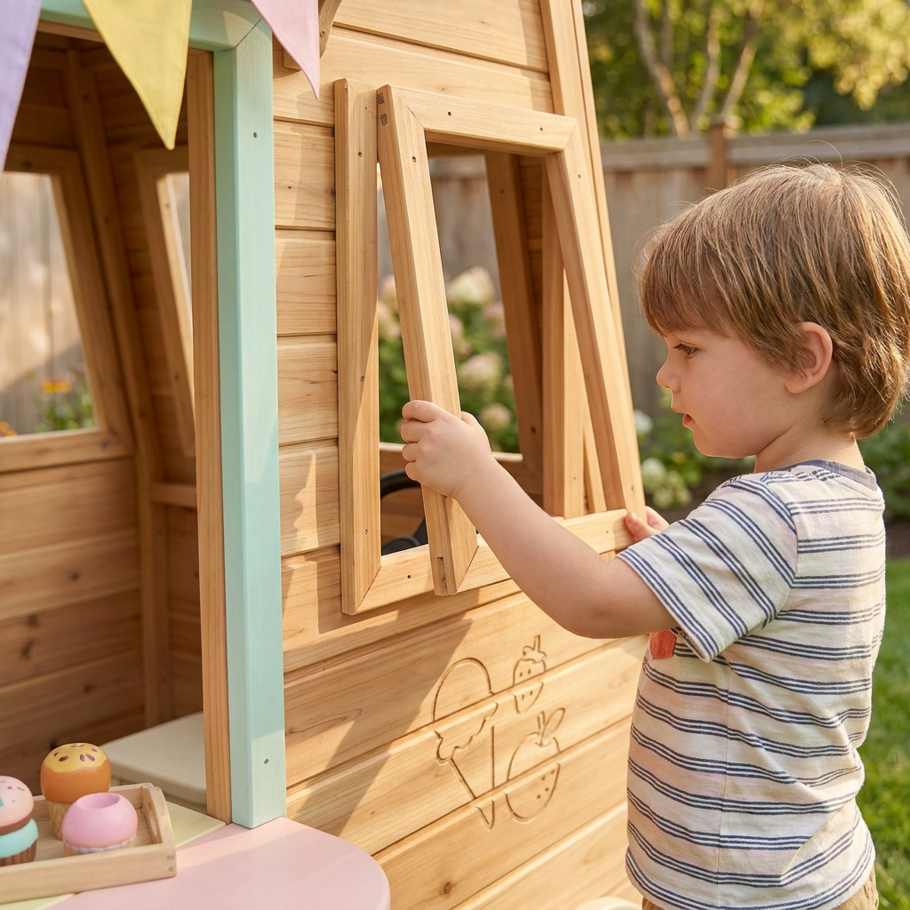 Food Truck Garden Playhouse for Pretend Play