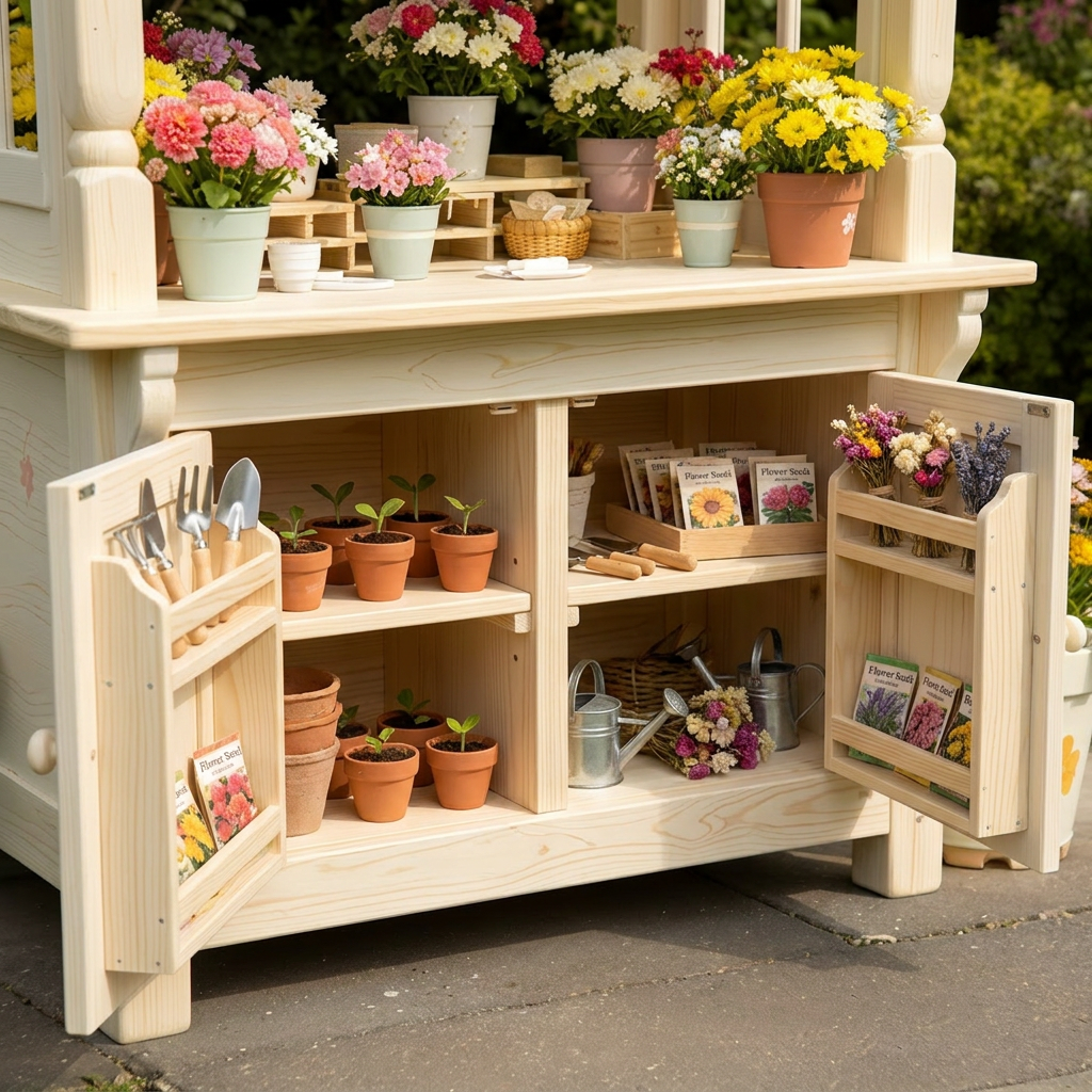 Flower Shop Outdoor Playhouse for Kids