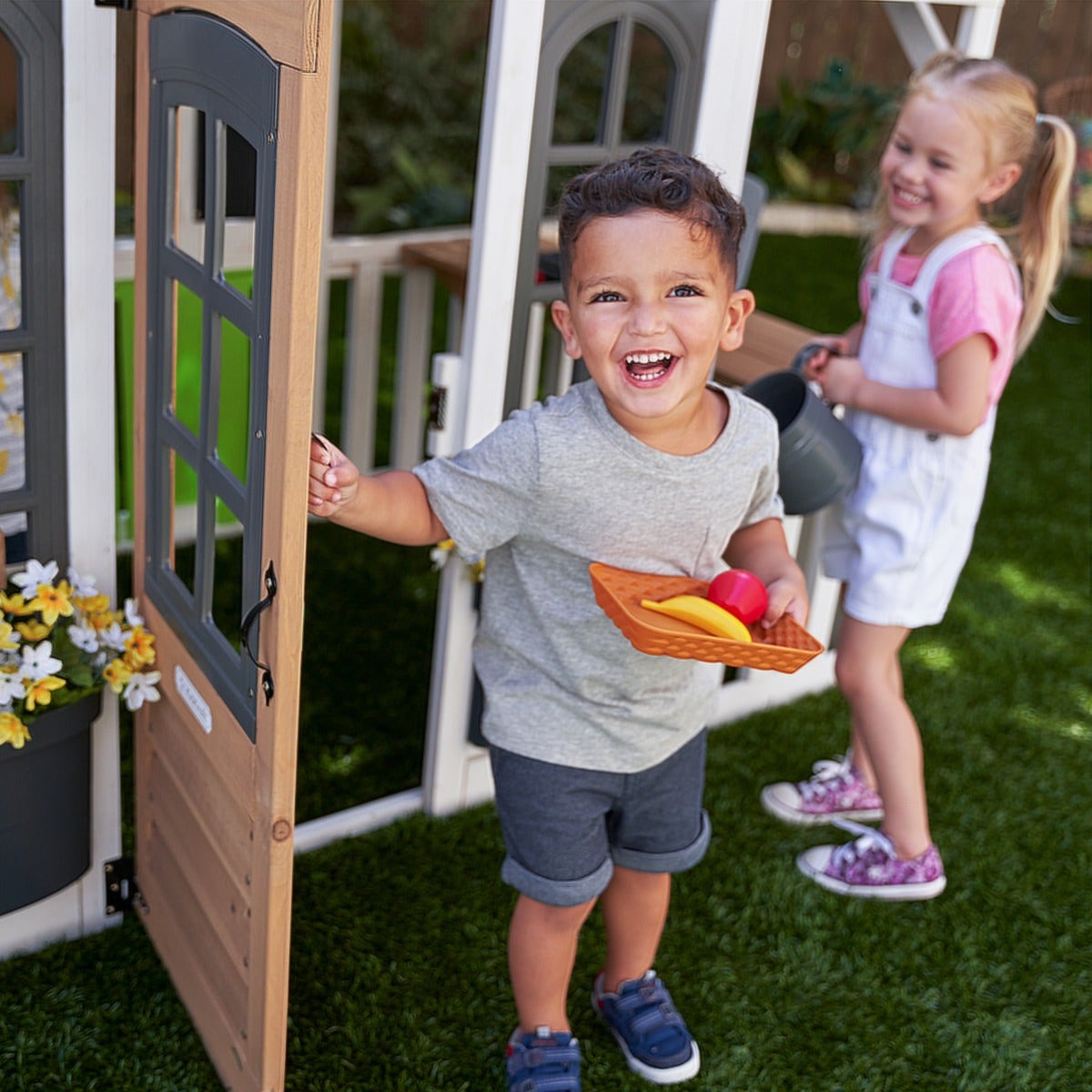 Outdoor Playhouse with Magnetic Details