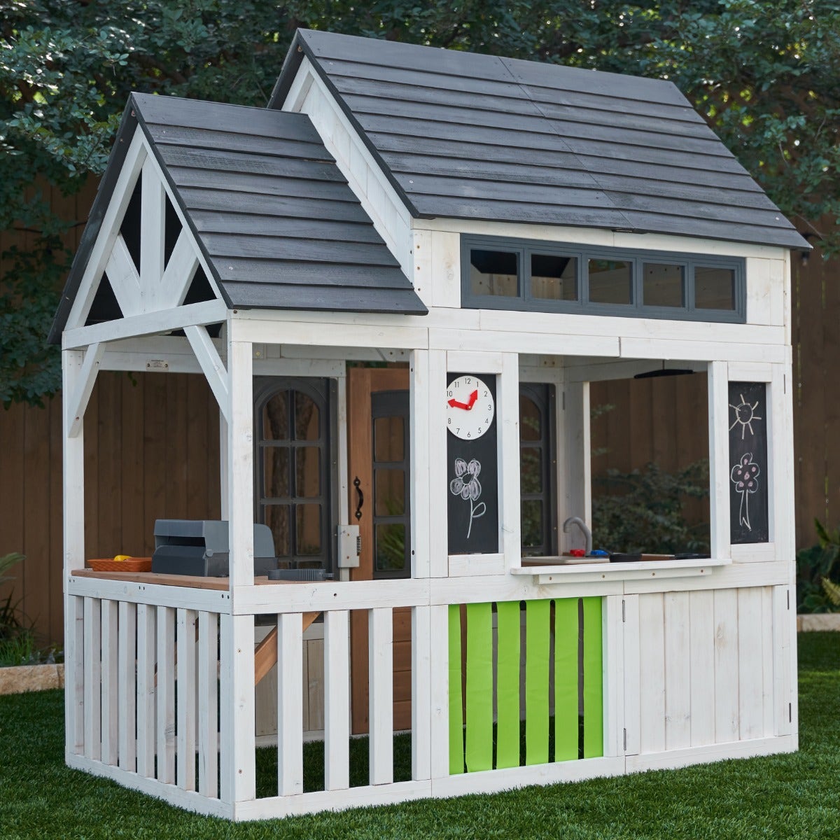 Outdoor Playhouse with Magnetic Details